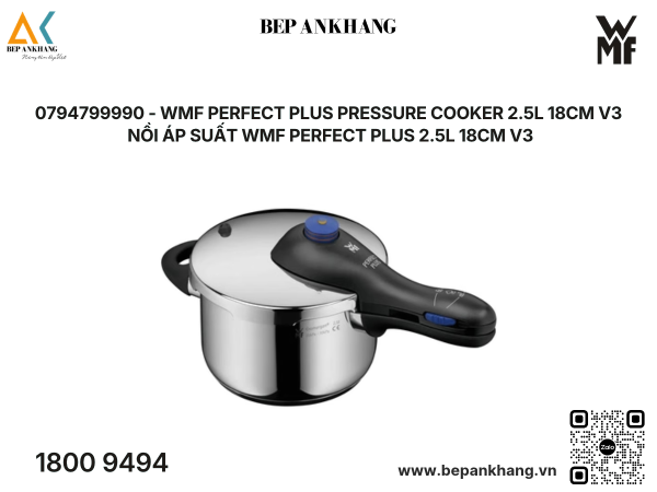 0794799990 - Nồi áp suất WMF Perfect Plus 2.5L 18cm V3